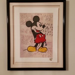 Limited Edition Mickey Mouse Lithograph -